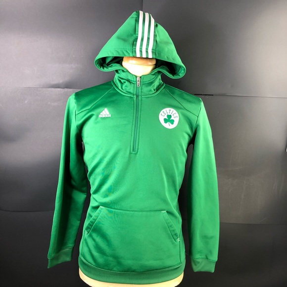 adidas Other - Adidas Youth XL (18) Boston Celtics 1/4 Zip Hoodie